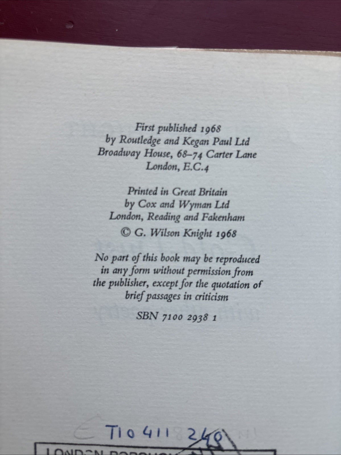 SIGNED - GOLD-DUST WITH OTHER POETRY by G. Wilson Knight - 1st UK HCDJ 1968