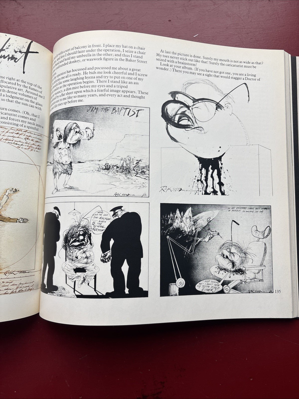 Ralph Steadman – Between the Eyes – 1984 First Edition Paperback – Gonzo Art