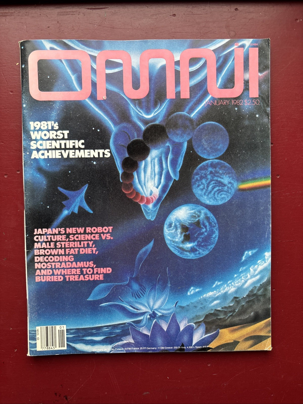 January 1982 OMNI MAGAZINE - WORST SCIENTIFIC ACHIEVEMENTS FRONT COVER