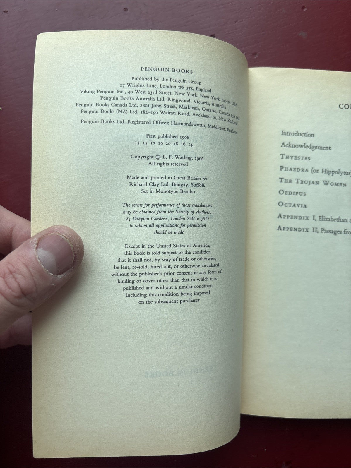 Four Tragedies and Octavia by Seneca (1966, Uk-B Format Paperback)