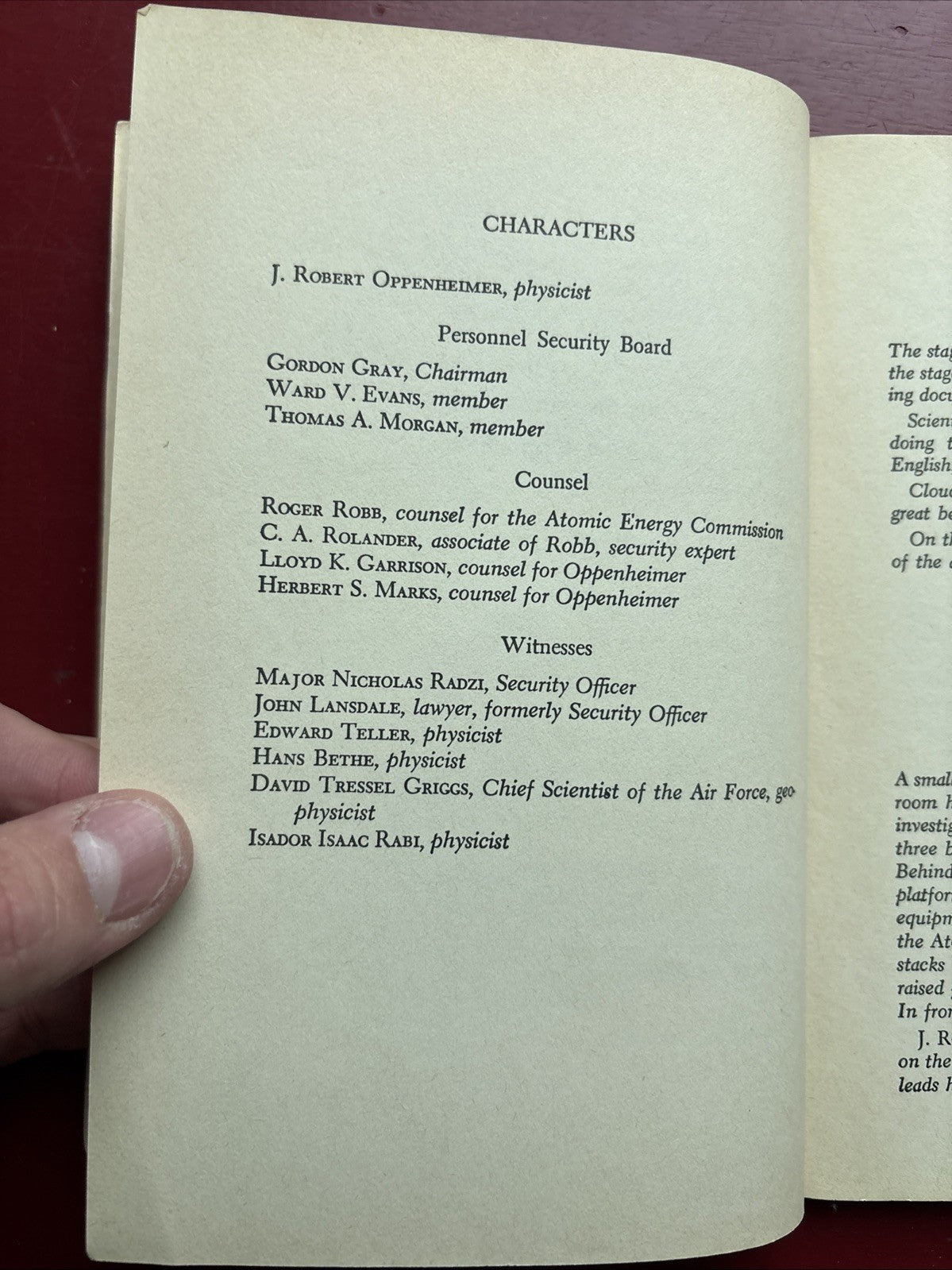 In the Matter of J. Robert Oppenheimer by Heinar Kipphardt (1968, Trade Paperback) (Annotated/Discounted)