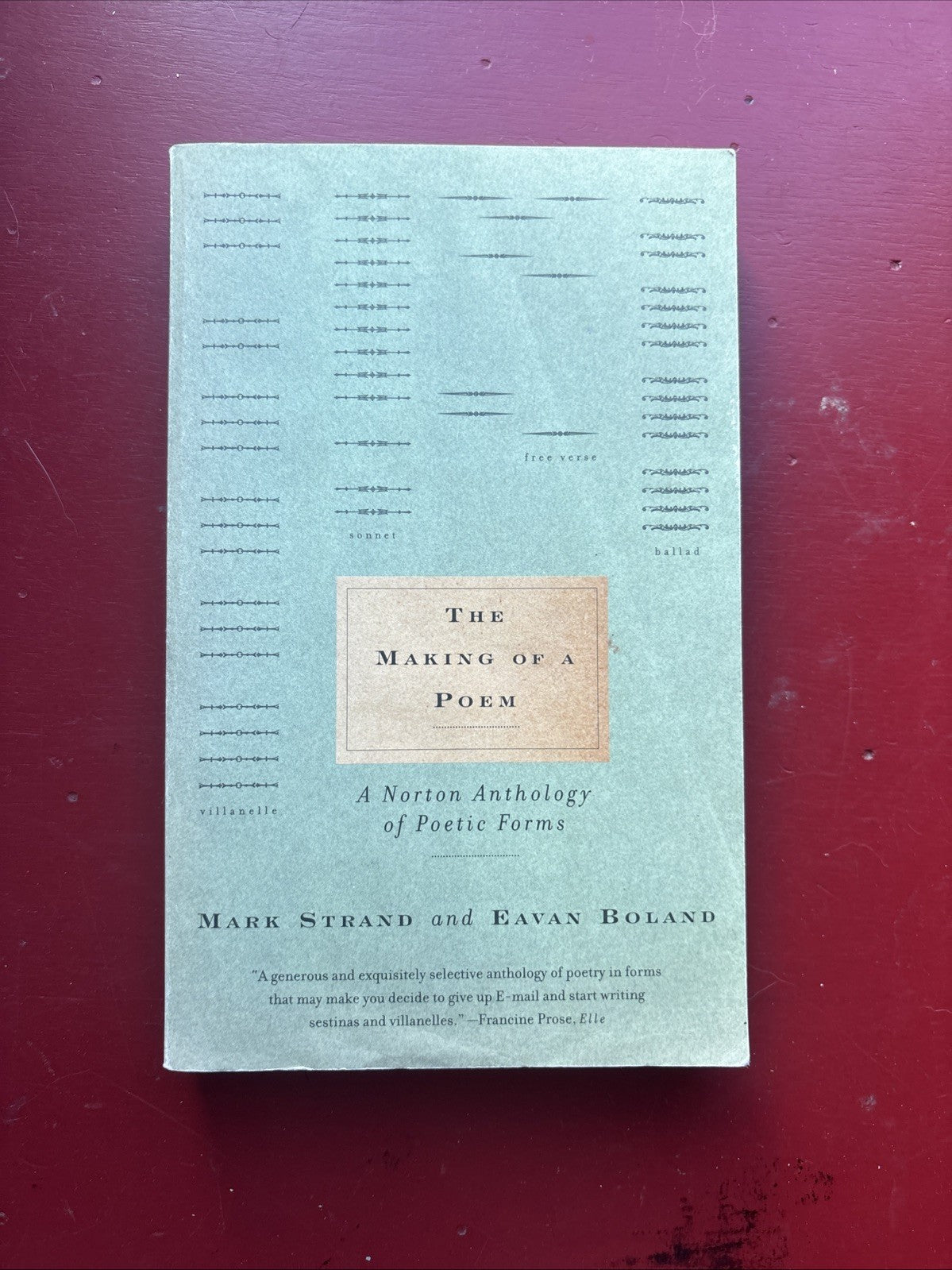 The Making of a Poem : A Norton Anthology of Poetic Forms by Eavan Boland & Mark Strand (2001)