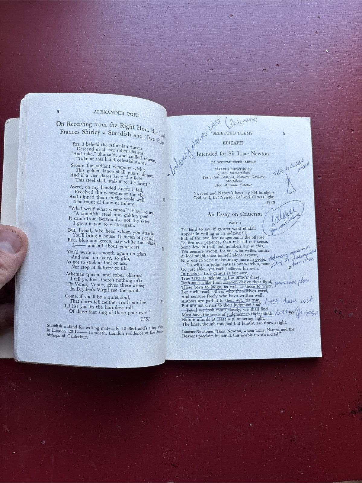 Poetry Of Alexander Pope A Selection M H Abrams Crofts Discounted - Annotated