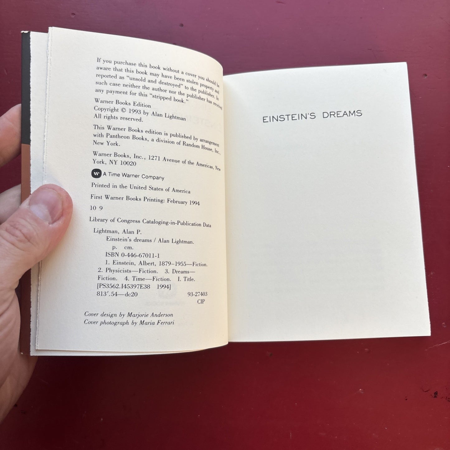 Einstein's Dreams by Alan Lightman (1994, Trade Paperback)