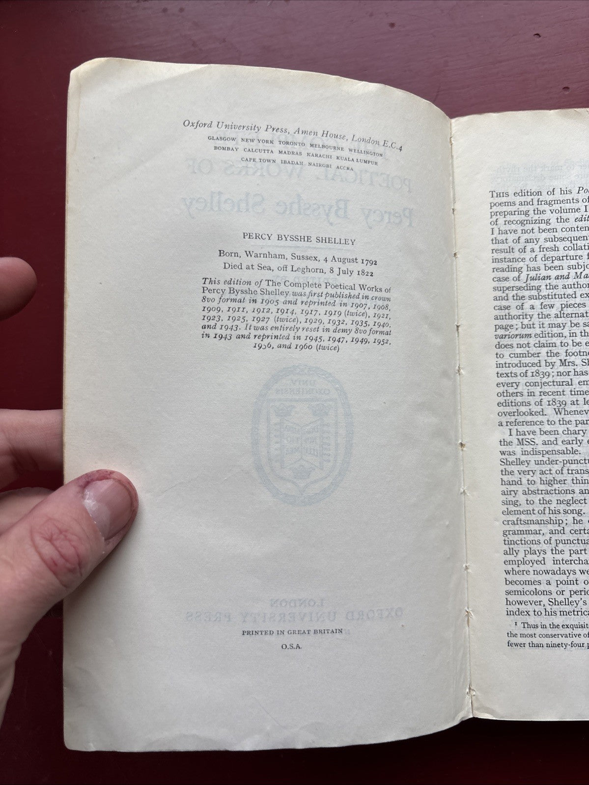 Poems of Shelley - Percy Bysshe Shelley (1961, Paperback)