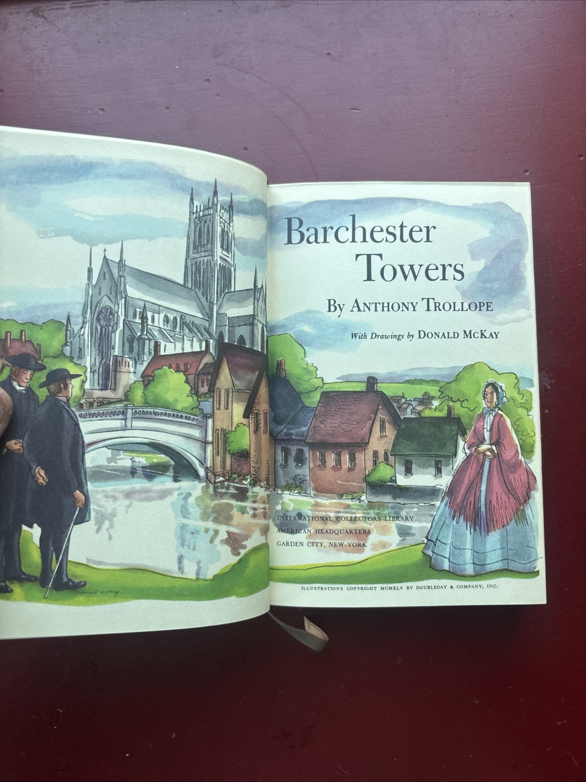 Barchester Towers by Anthony Trollop  Vintage Book 1945