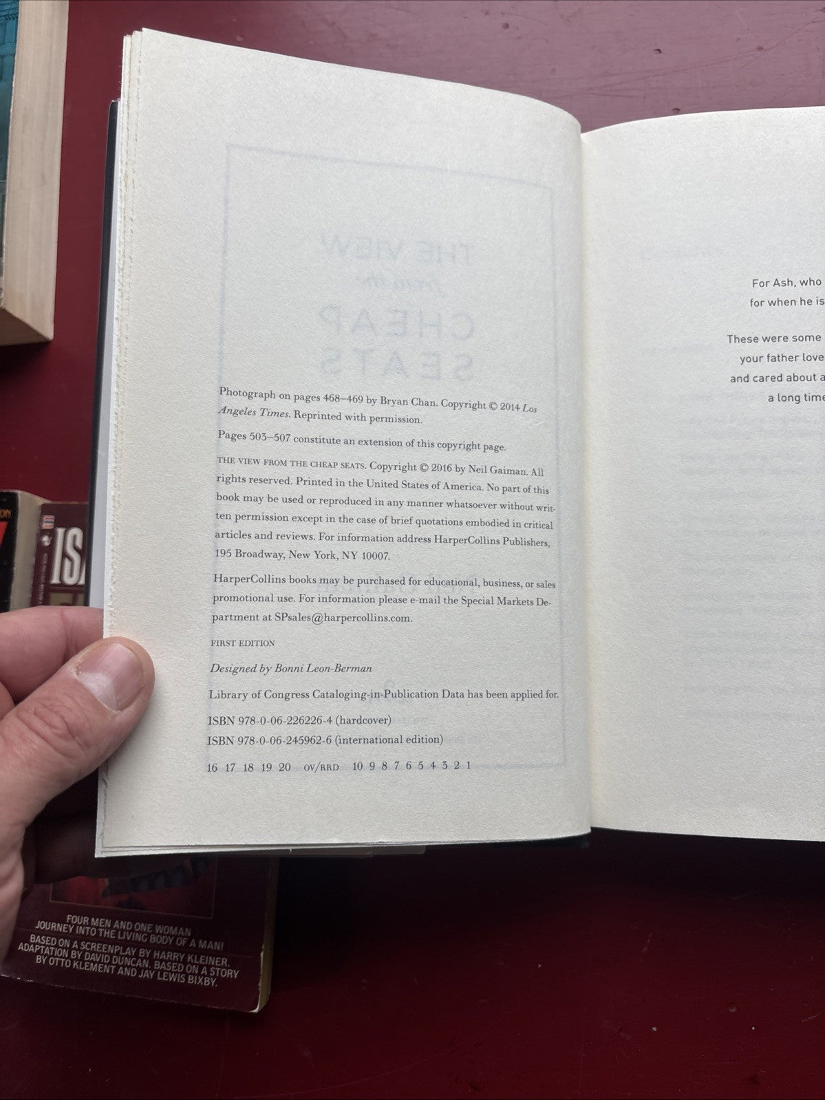 The View from the Cheap Seats : Selected Nonfiction by Neil Gaiman (2016, Hardcover)