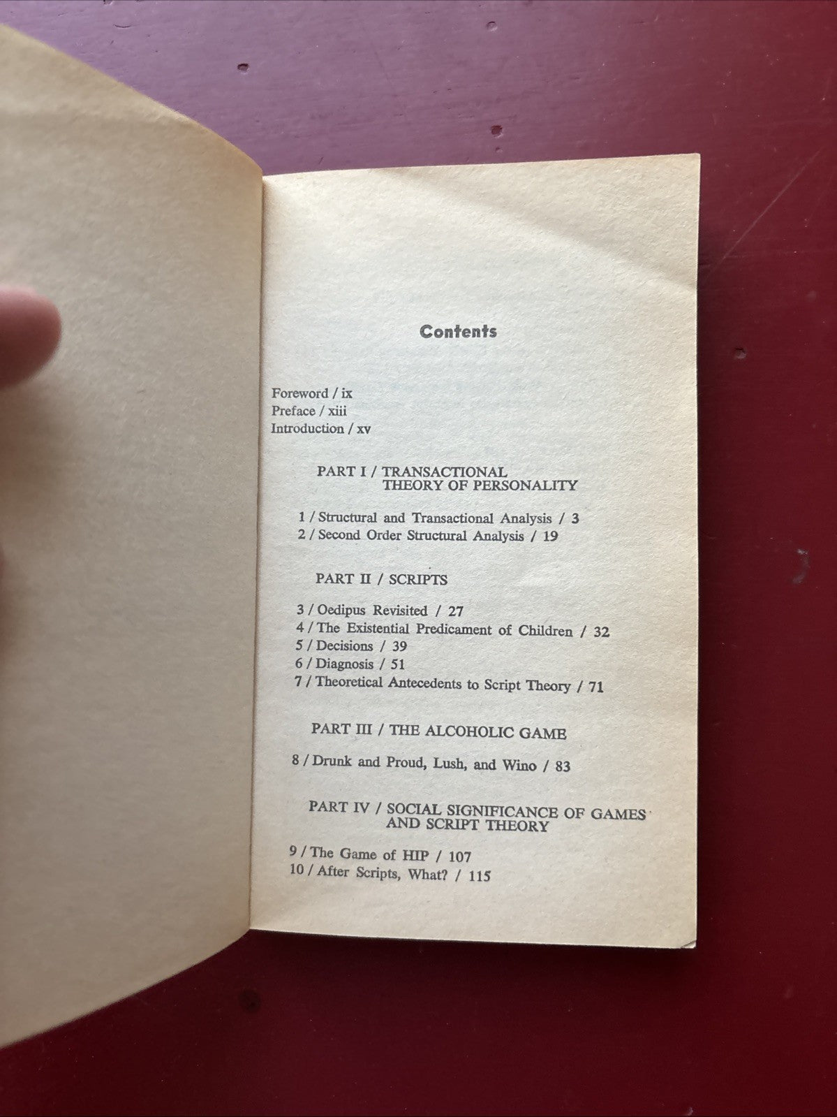 Games Alcoholics Play by Steiner Ph.D., Claude M. VINTAGE 1976
