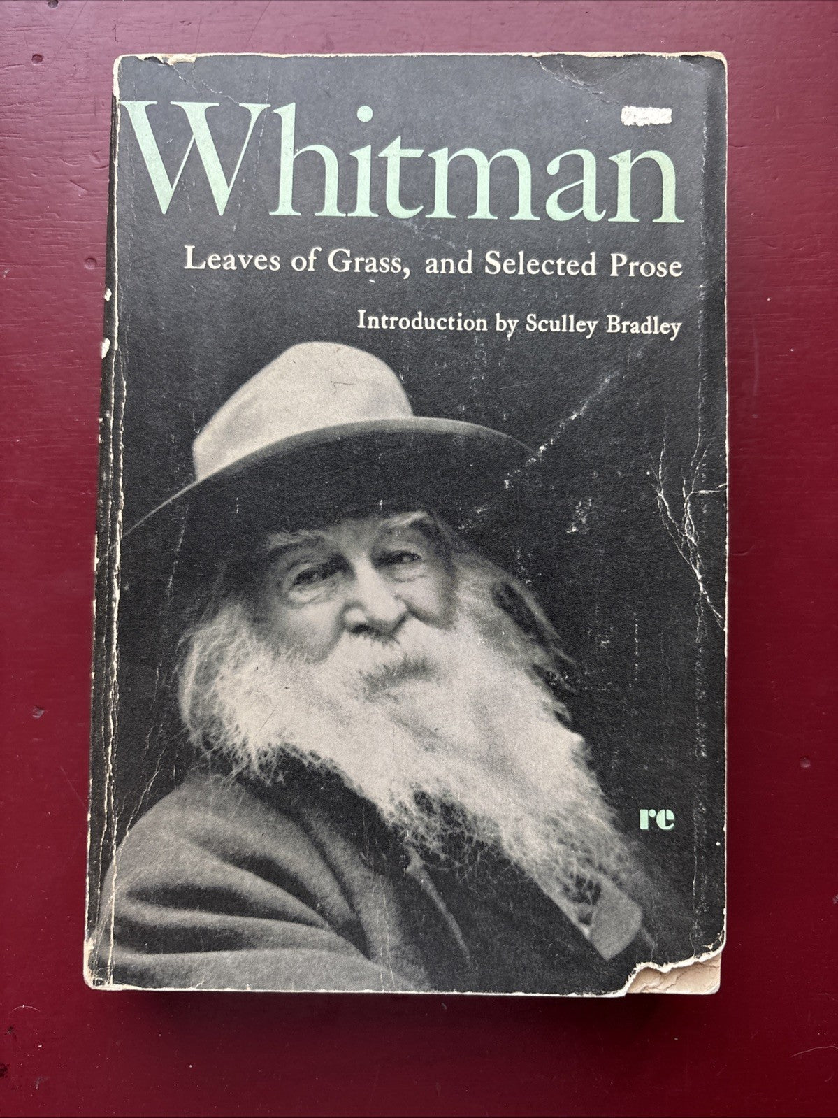 Walt Whitman Leaves Of Grass And Selected Prose 1966 Holt, Rinehart And Winston