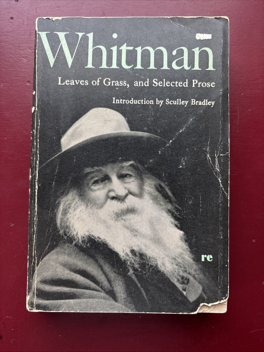 Leaves of Grass & Selected Prose by Walt Whitman (1966, Paperback)