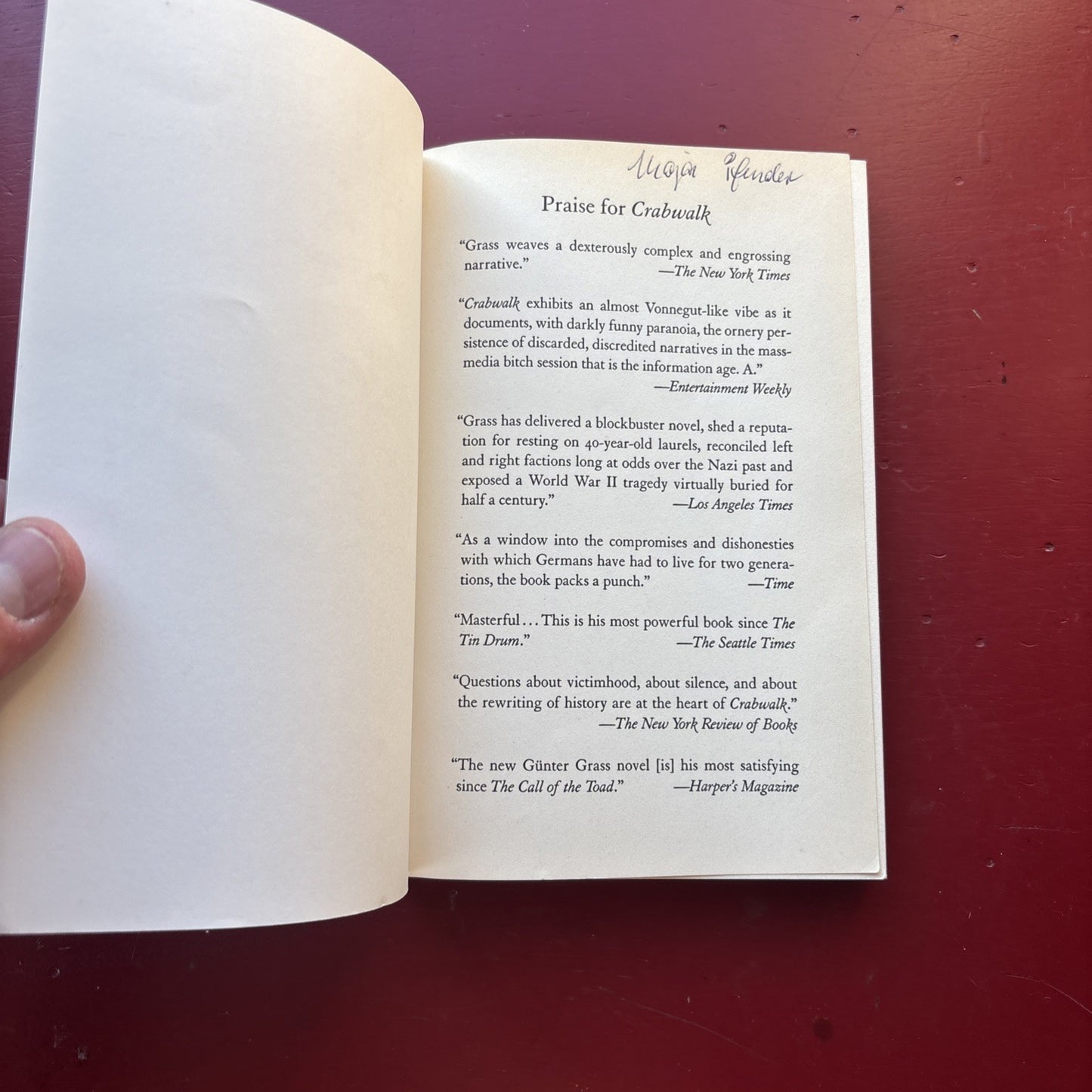 Crabwalk (Gunter Grass)