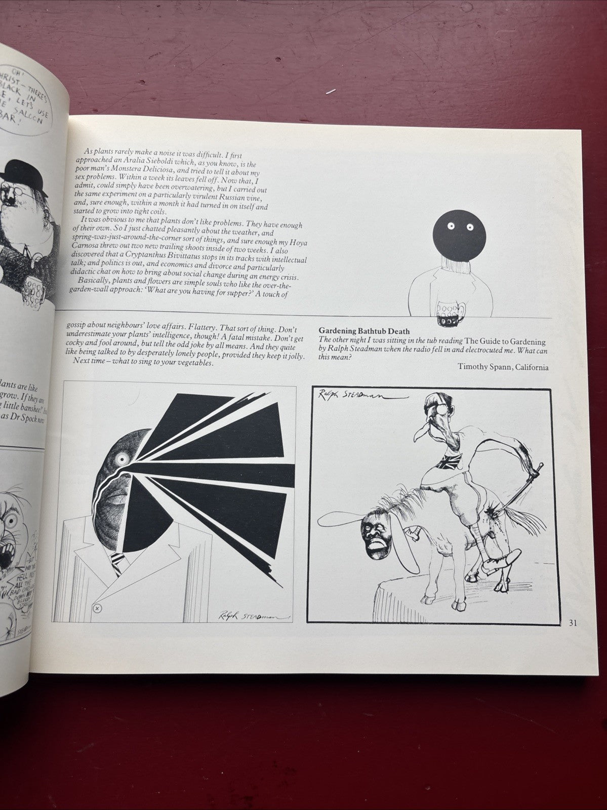 Ralph Steadman – Between the Eyes – 1984 First Edition Paperback – Gonzo Art