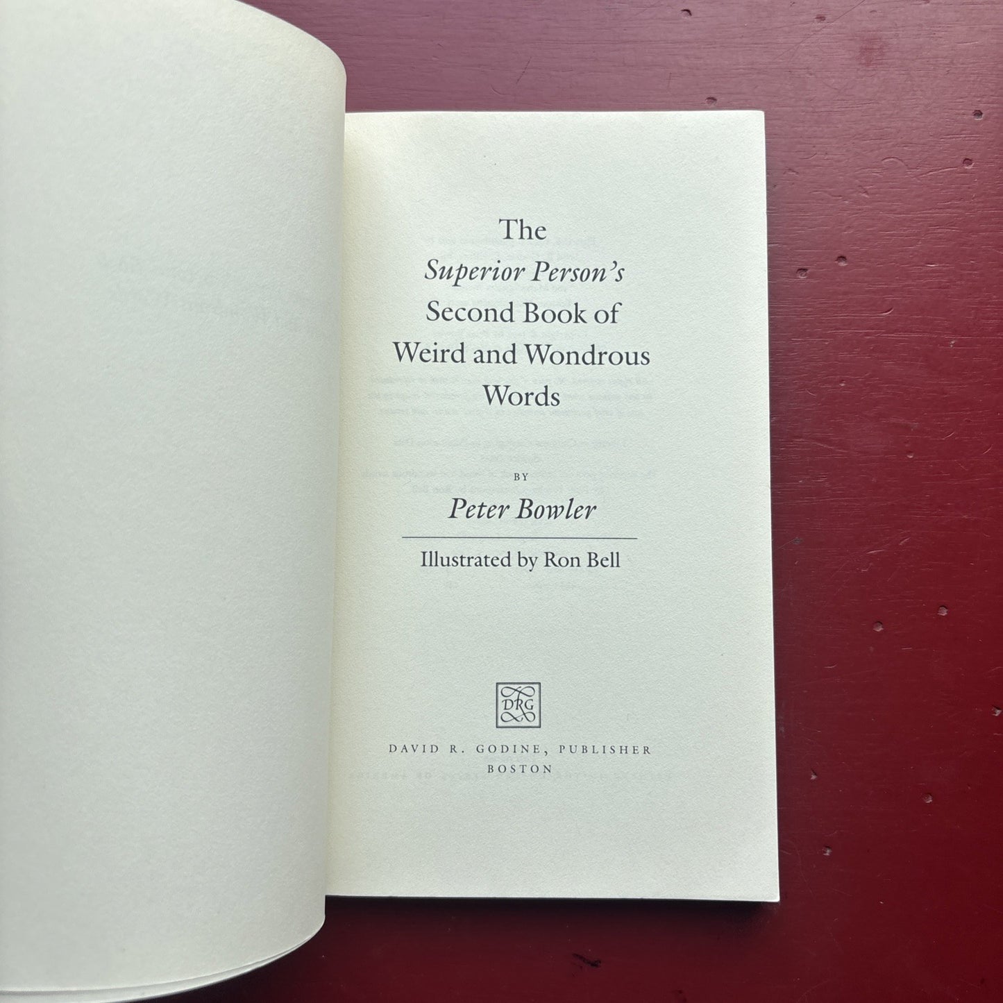 The Superior Person's Second Book - 9780879239282, Peter Bowler