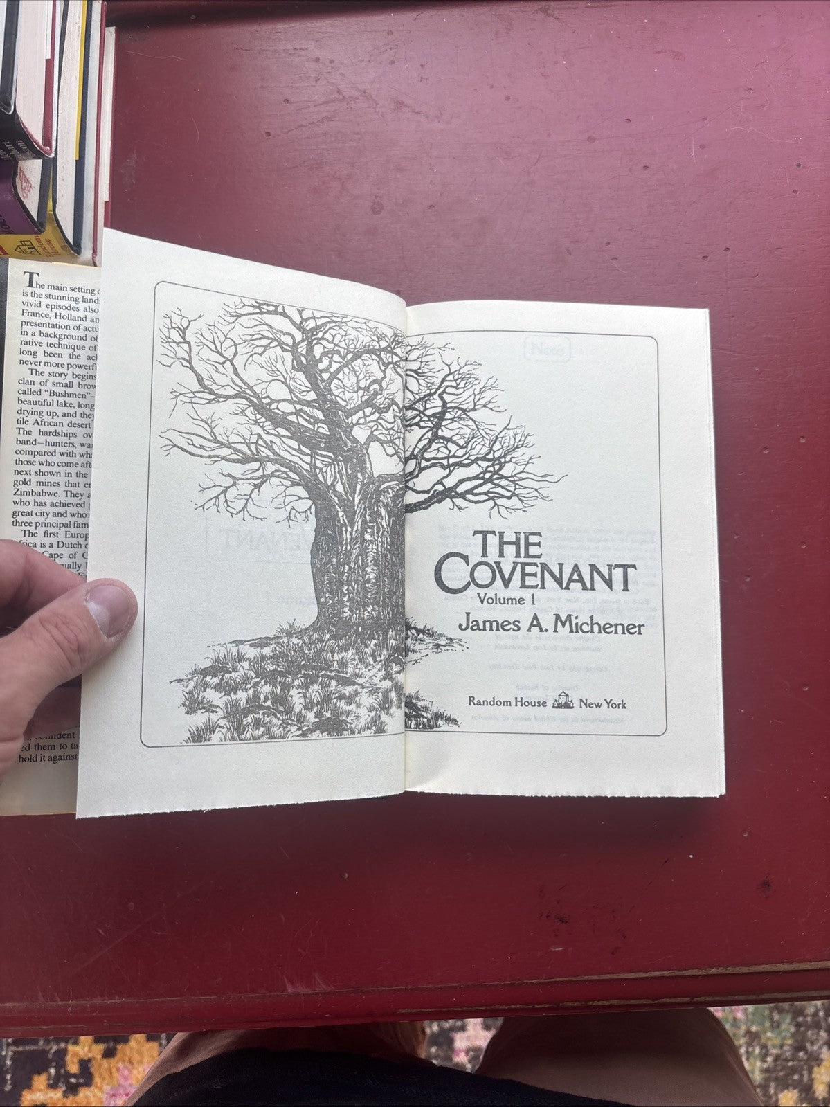 The Covenant (Volumes 1 & 2) by James A. Michener (1980, Hardcover)