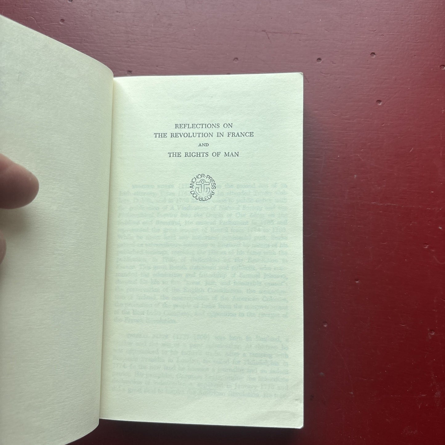 Reflections on the Revolution in France, Burke, Edmund 1973 (lightly Underlined)