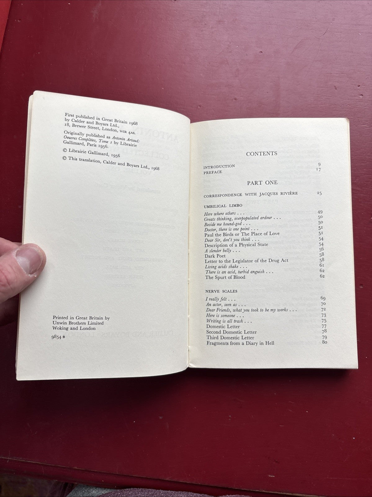Antonin Artaud Collected Works Vol 1 & 3 by Antonin Artaud (1974, Trade Paperback)