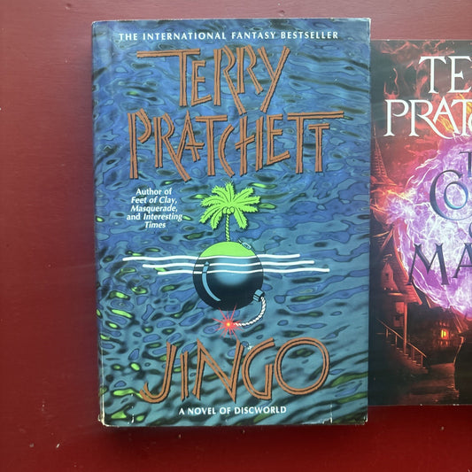 3 By Terry Pratchett: Jingo Color Of Magic & Stroke Of The Pen VG+