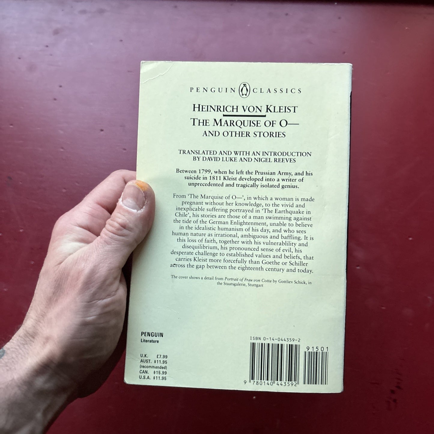 Marquise of o and Other Stories by Heinrich Von Kleist (1978, Uk-B Format...