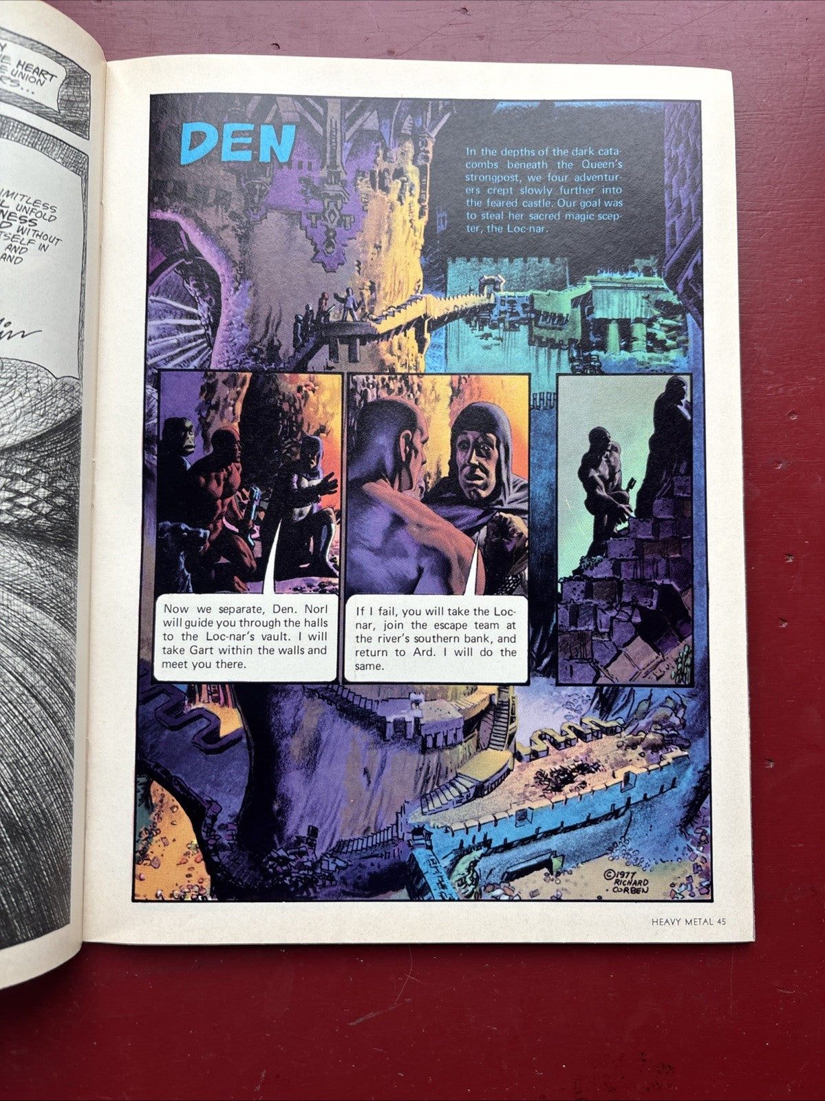 Heavy Metal Magazine (July 1980) (Reduced cover tear)