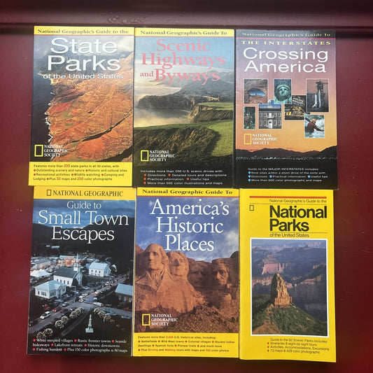 5 National Geographic Travel Guides: State & National Parks Historic Places (Paperback)