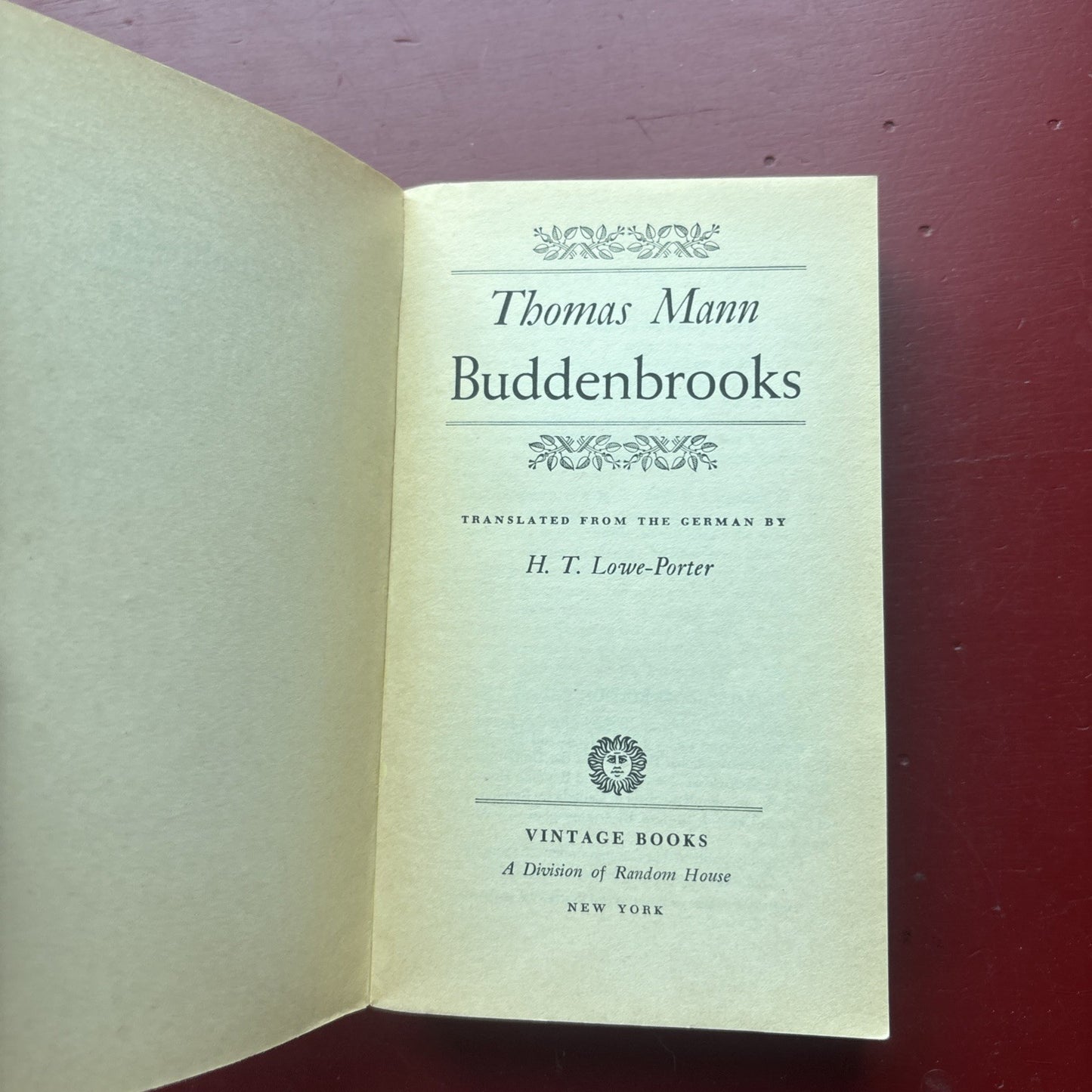 Buddenbrooks by Thomas Mann, paperback, 1961  English Translation