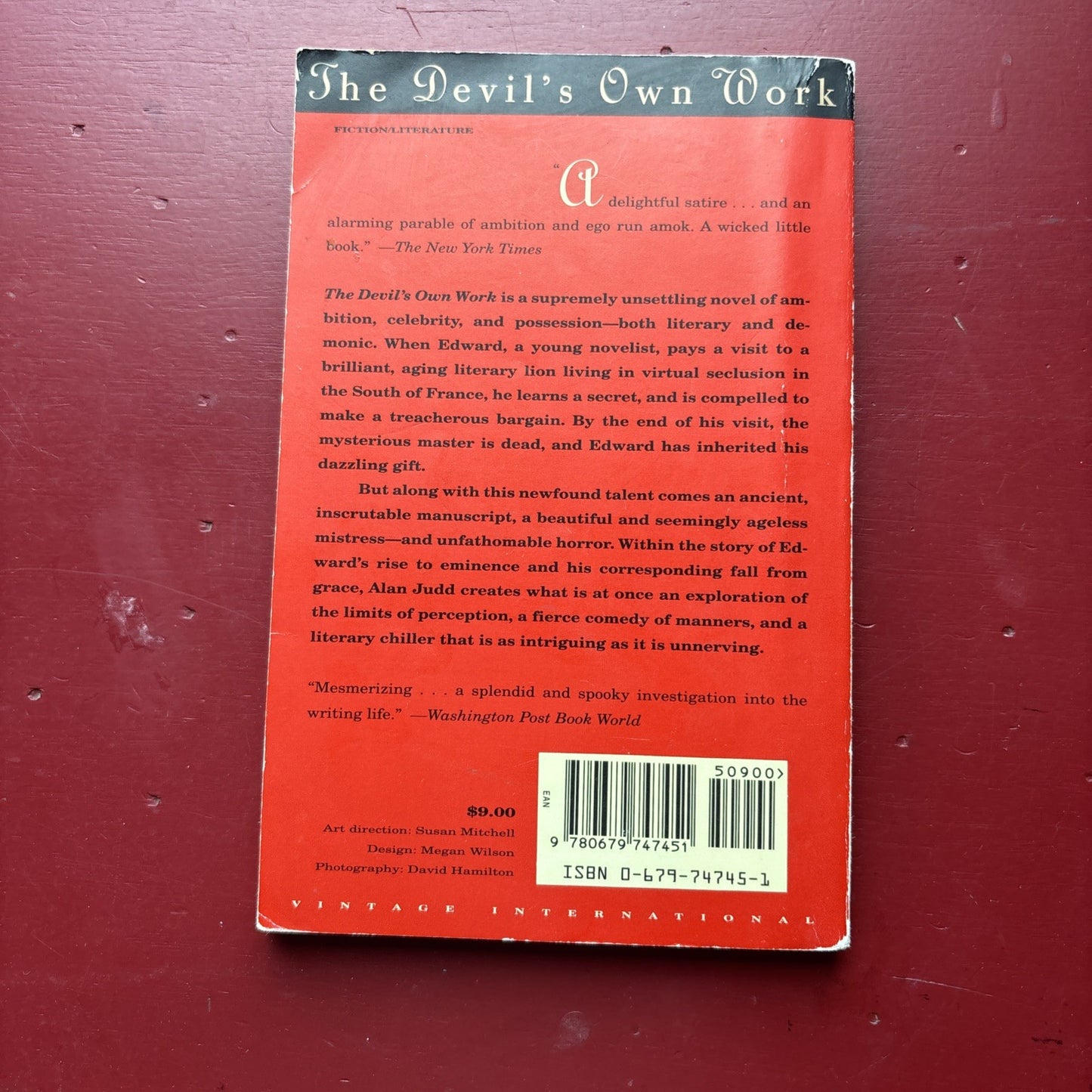 Devil's Own Work by Alan Judd (1995, Trade Paperback)