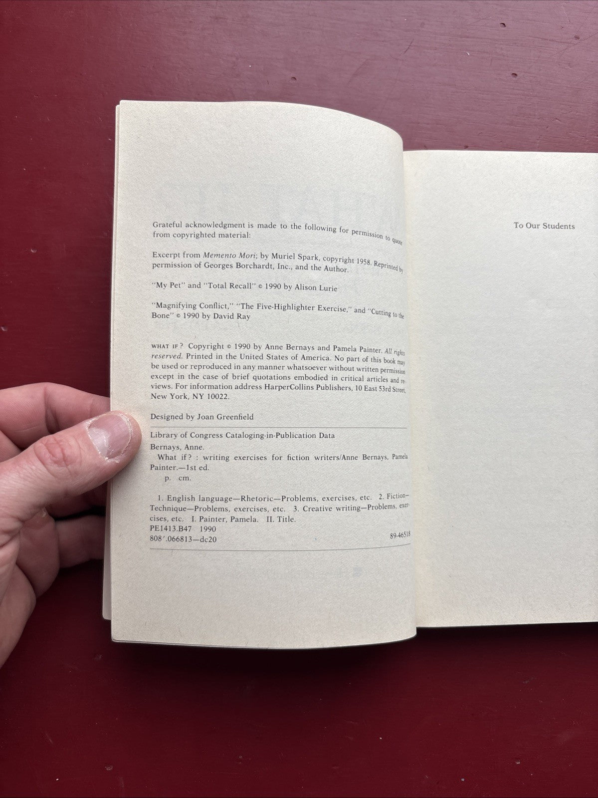 What If? Writing Exercises for Fiction Writers by Anne Bernays, Pamela Painter