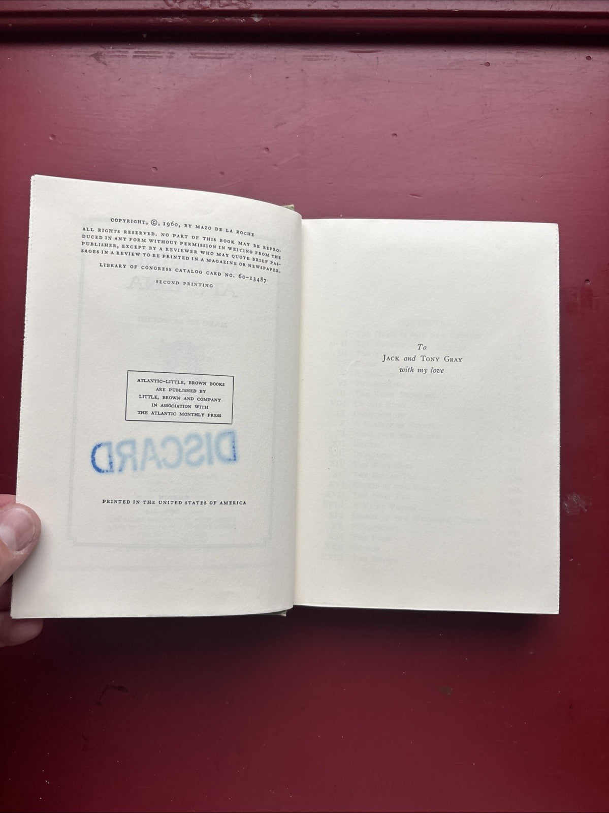 Morning at Jalna by Mazo De La Roche (1960, HC) (ex-libris)