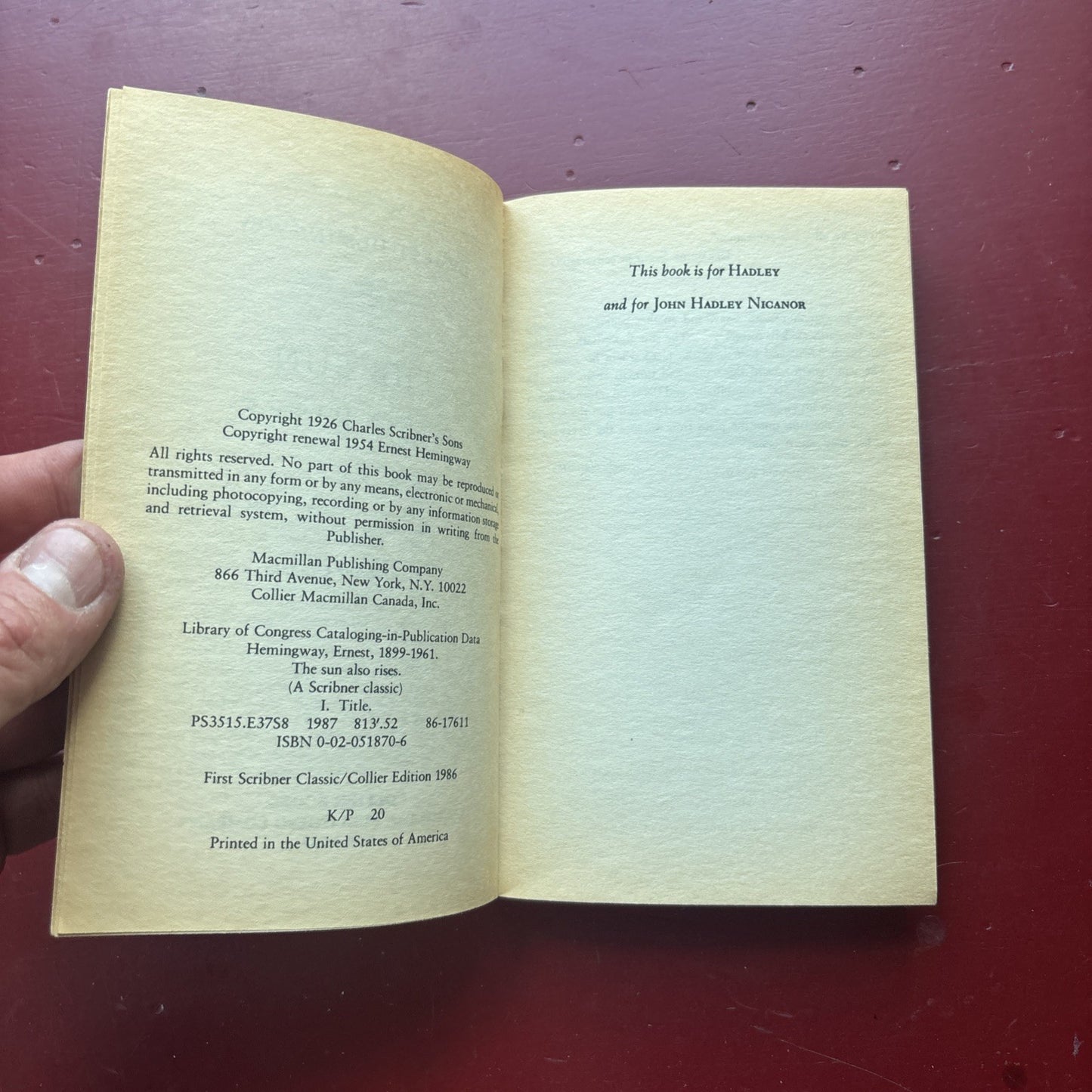 The Sun Also Rises by Hemingway, Ernest Pre Owned