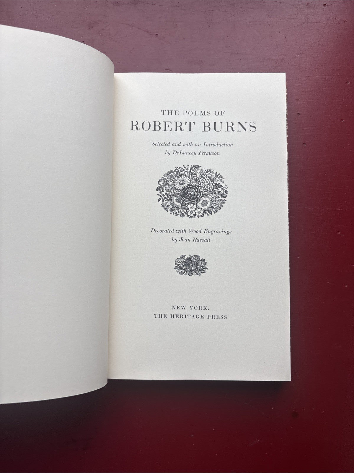 The Poems of Robert Burns, 1965. Heritage Club with Slipcase