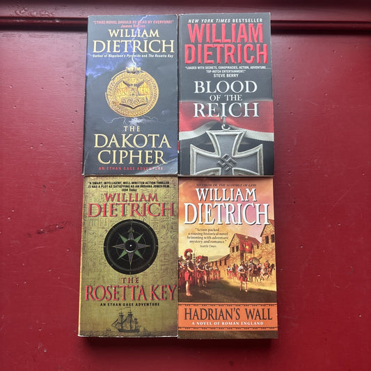 4 Books By William Dietrich Ethan Gage Blood Reich Hadrian’s Wall