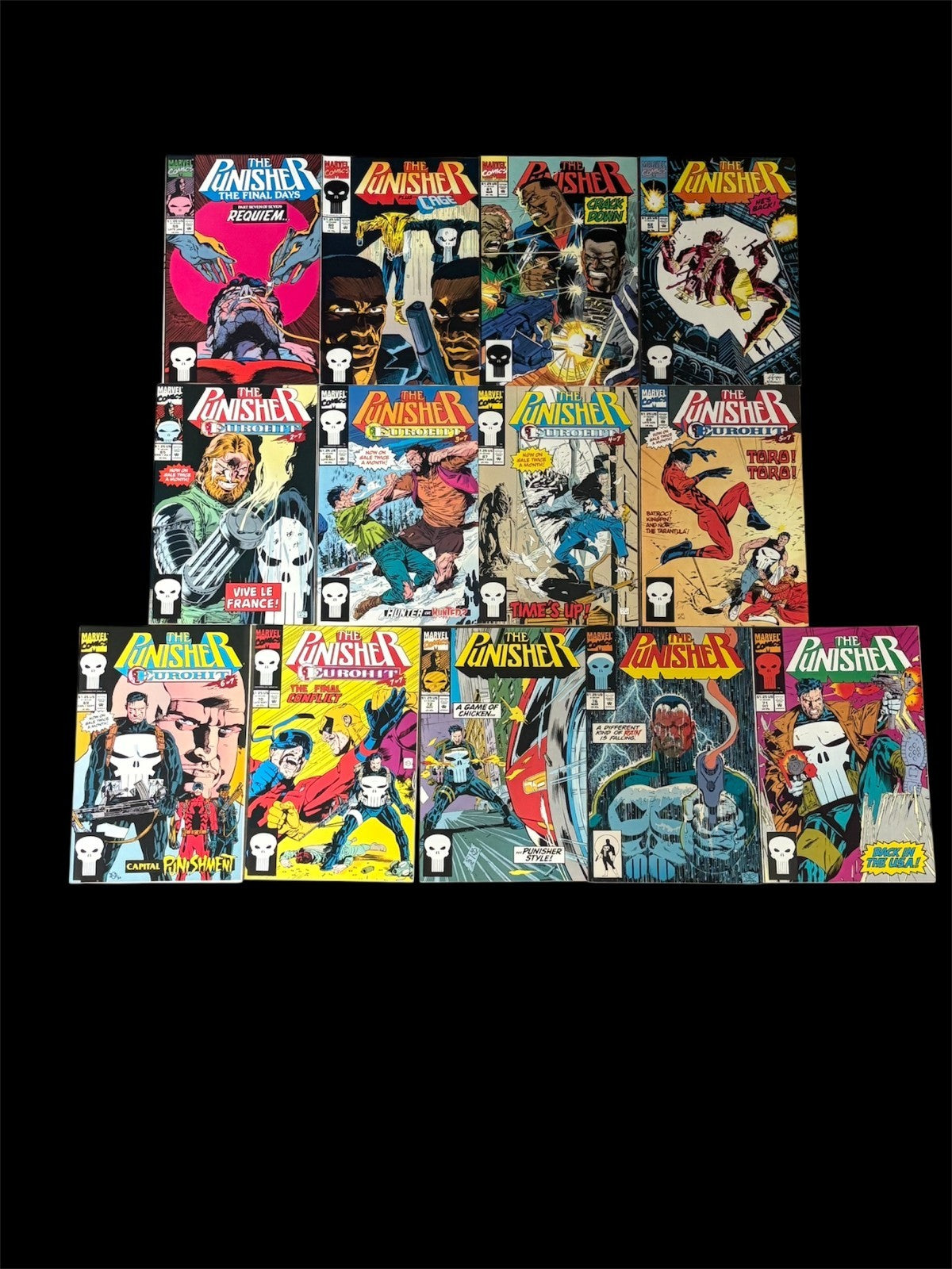 Punisher Marvel Comics Lot – 41 Issues #26–75 – Bronze Age – VG/VG+ Free Ship
