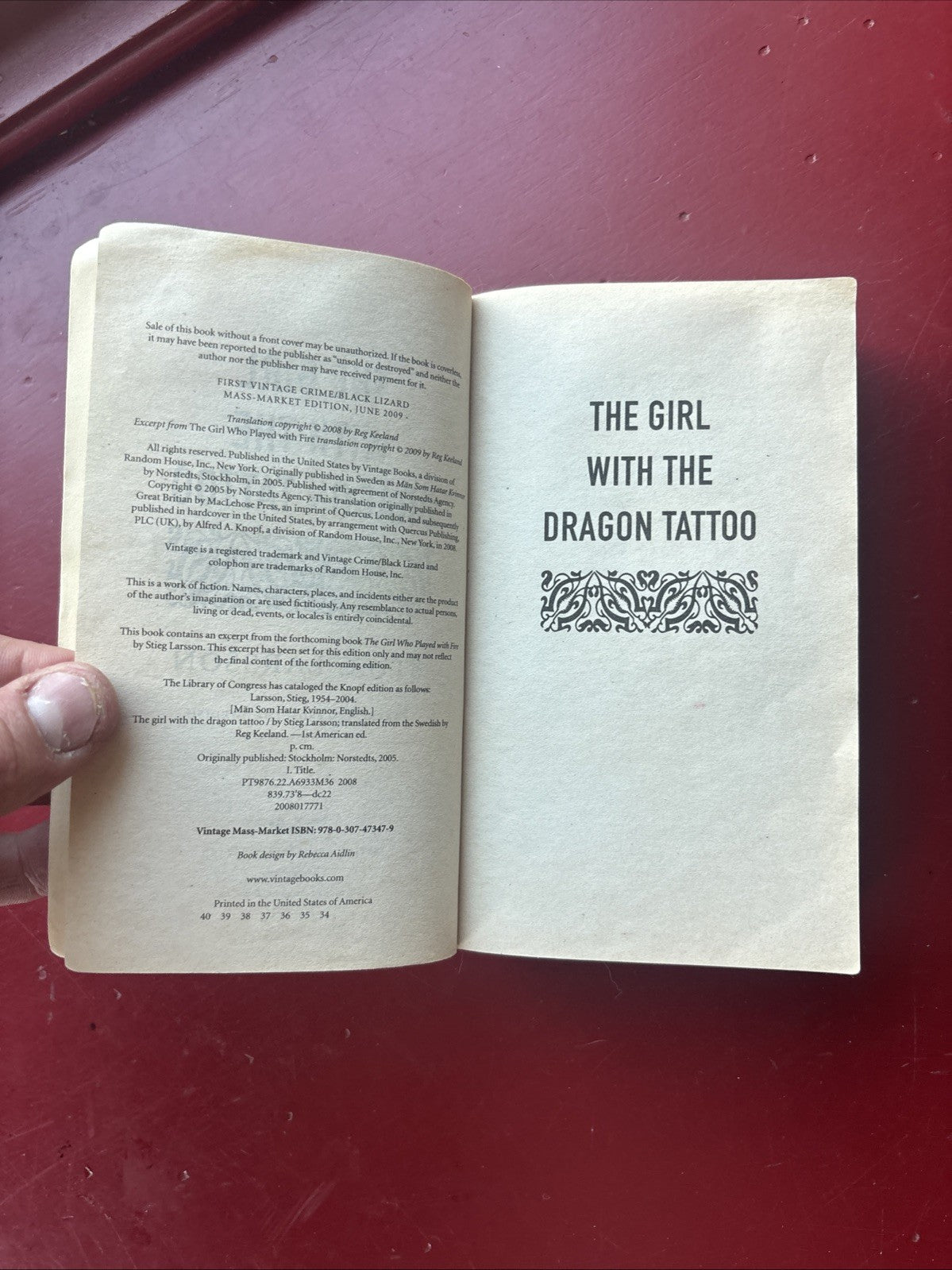 Girl with the Dragon Tattoo by Stieg Larsson (2009, Mass Market)